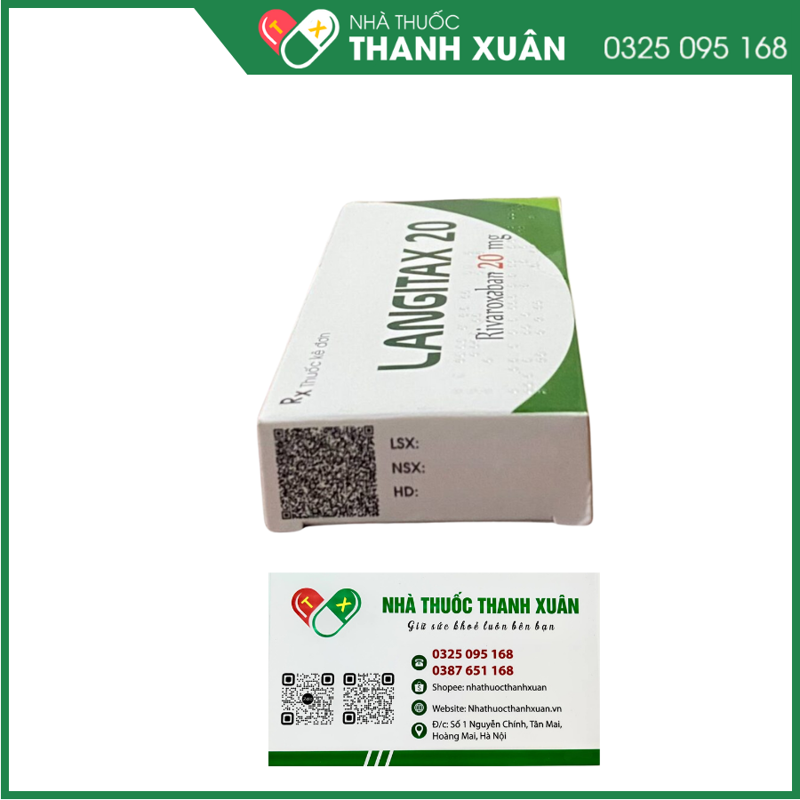 Langitax 20 mg phòng ngừa huyết khối tĩnh mạch sâu